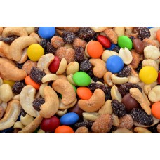 Texas Party Mix (Roasted/Salted)-Gems, Blanched Peanuts, Thompson Raisins, Cashew Splits, Honey Roasted Peanuts-1 lb