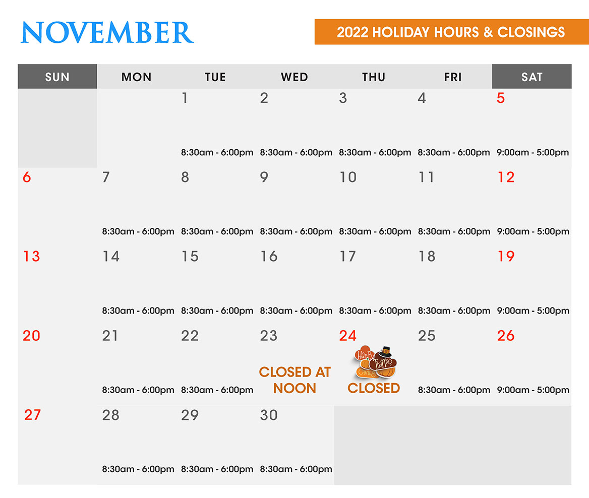November Calendar