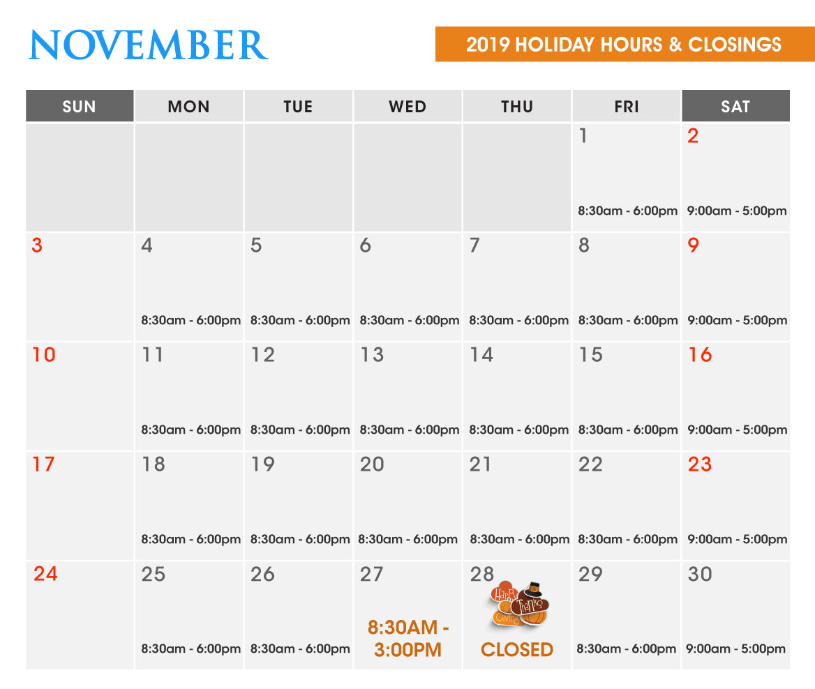 November Calendar